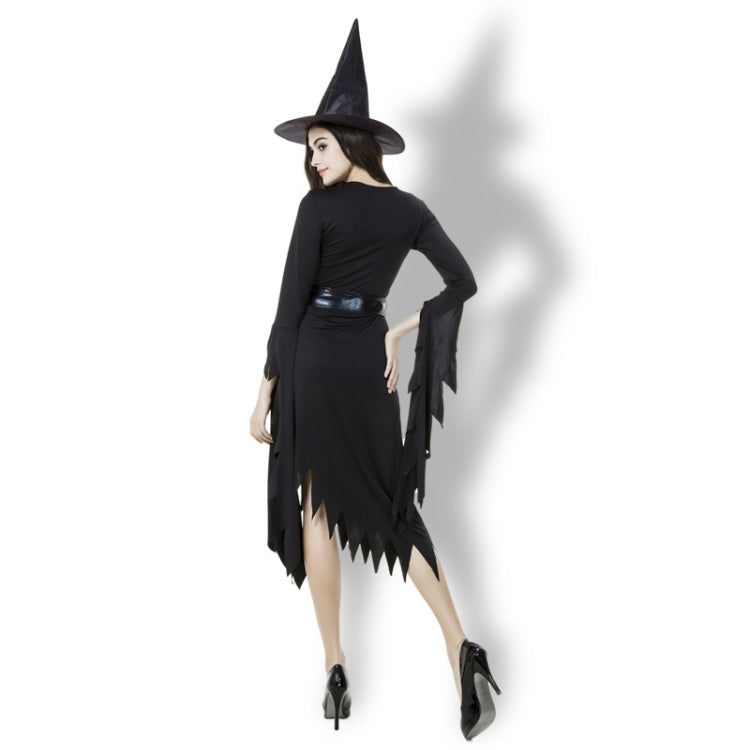 Gonna lunga nera irregolare costume Halloween M