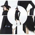 Gonna lunga nera irregolare costume Halloween M