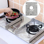 2 PZ Protezioni per stufe a gas Stoviglie Stampa Foglio Fodera antivegetativa resistente al calore Pulizia Utensili da cucina Tappetino