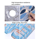 2 PZ Protezioni per stufe a gas Stoviglie Stampa Foglio Fodera antivegetativa resistente al calore Pulizia Utensili da cucina Tappetino