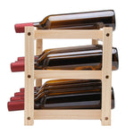 Espositore vino pieghevole in legno per 12 bottiglie 46x24x28 cm