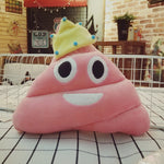 Cuscino posteriore in peluche colorato con cacca, dimensioni: 25 * 25 * 3 cm