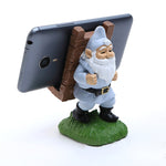 Staffa porta cellulare Babbo Natale in resina 12,5 cm