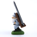 Staffa porta cellulare Babbo Natale in resina 12,5 cm