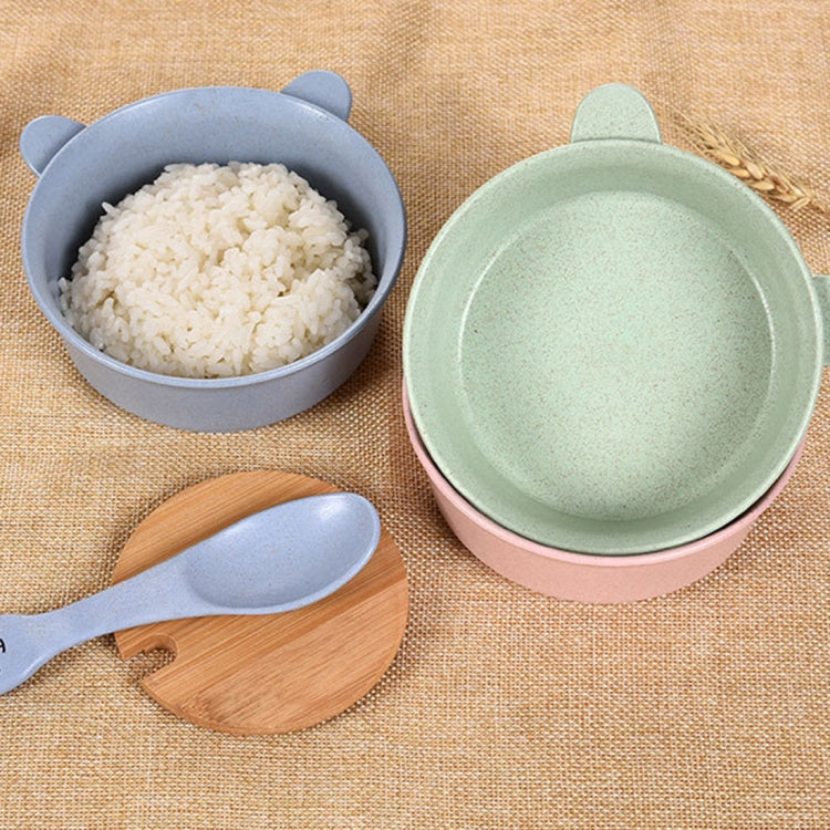 Balcherlam Baby Wheat Stalk Materials Ciotole + Kit cucchiaio, consegna colore casuale, Bowls + Spoon Kit