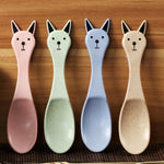 Balcherlam Baby Wheat Stalk Materials Ciotole + Kit cucchiaio, consegna colore casuale, Bowls + Spoon Kit