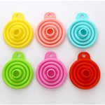 Mini imbuto telescopico pieghevole in silicone. Consegna casuale dei colori, Random Color Delivery