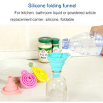 Mini imbuto telescopico pieghevole in silicone. Consegna casuale dei colori, Random Color Delivery