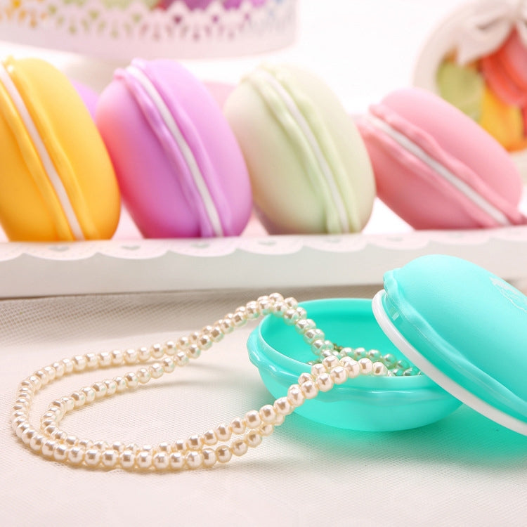 2 pezzi di bella scatola di ornamenti in stile Macaron, scatola di immagazzinaggio portatile, consegna colore casuale, Macaron