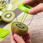 Pelapatate portatile e speciale in ABS + acciaio inossidabile da 3 pezzi, consegna a colori casuale, 3 PCS   Kiwi Fruit Peeler 3, 3 PCS   Kiwi Fruit Peeler 2, 3 PCS   Kiwi Fruit Peeler 1