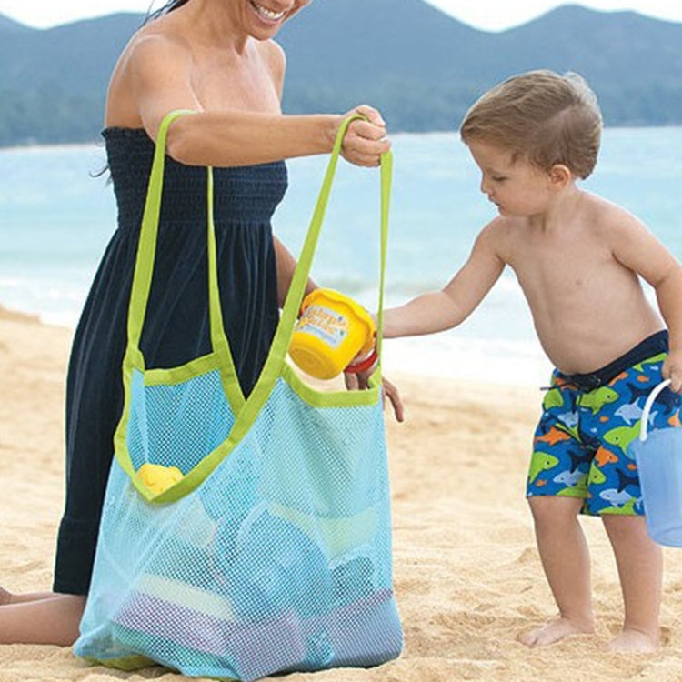 Borsa per borsa di stoccaggio rapida per giocattoli per strumenti di dragaggio da spiaggia per bambini in rete portatile, L Size