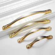 4041-128 Maniglia per mobile in lega di zinco doppia oro Passo: 128 mm, 4041-128 Double Gold