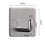 MYD-1038 Supporto a parete multifunzionale per montaggio a parete senza fori con gancio adesivo in acciaio inossidabile 304 per cucina e bagno, MYD-1038
