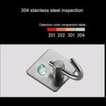 MYD-1038 Supporto a parete multifunzionale per montaggio a parete senza fori con gancio adesivo in acciaio inossidabile 304 per cucina e bagno, MYD-1038