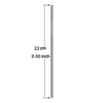 Kit di cannucce dritte riutilizzabili in acciaio inossidabile da 5 pezzi + kit di spazzole per la pulizia, 266 * 6 mm, 266*6mm (Straight)