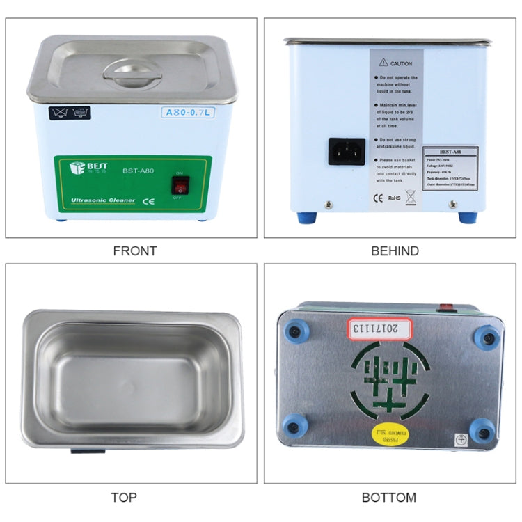 Lavatrice ad ultrasuoni BEST-A80 da 0,7 litri 220V