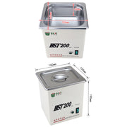 Pulitore ad ultrasuoni in acciaio inossidabile BEST-200 da 1,5 litri (tensione 220 V), BEST-200 1.5L