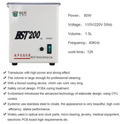 Pulitore ad ultrasuoni in acciaio inossidabile BEST-200 da 1,5 litri (tensione 220 V), BEST-200 1.5L