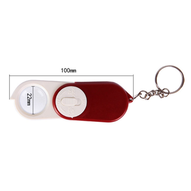 BEST BST-J106 10X Pocket Magnifying Glass with LED Light, Random Color Delivery, J106 Magnifier