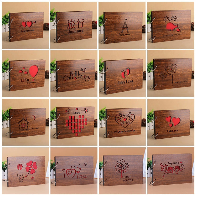 Album fotografico in legno 8 pollici a fogli mobili