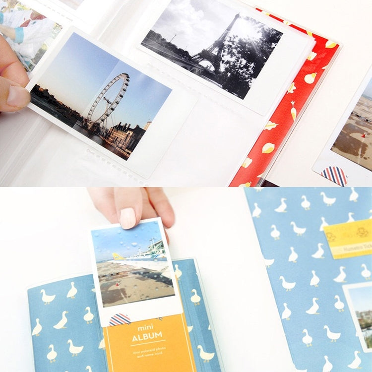 Mini album fotografico squisito con inserto per creatività fai-da-te da 3 pollici, Four Leaf Clover Pattern, Many Trees Dry Pattern, Forest Deer Pattern, Iron Tower Pattern, Little Swallow Pattern, Baymax Pattern, Red Leaves Pattern, Daisy Pattern     ...