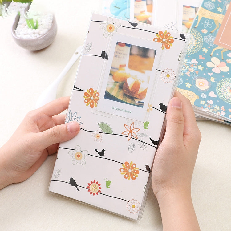 Mini album fotografico squisito con inserto per creatività fai-da-te da 3 pollici, Four Leaf Clover Pattern, Many Trees Dry Pattern, Forest Deer Pattern, Iron Tower Pattern, Little Swallow Pattern, Baymax Pattern, Red Leaves Pattern, Daisy Pattern     ...