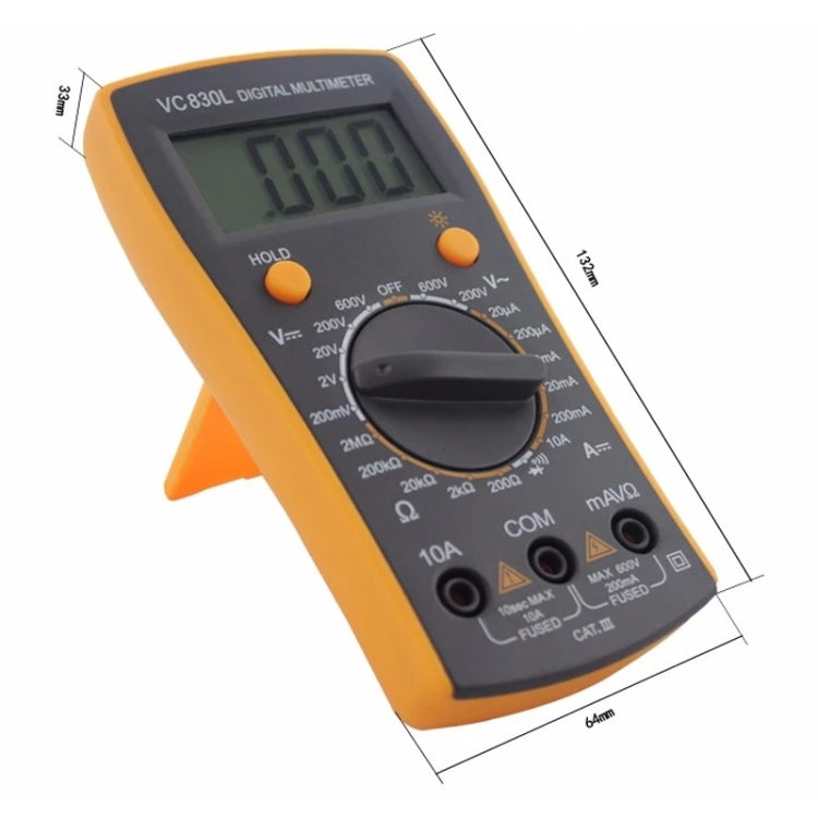 BEST-VC830L Professional Repair Tool Pocket Digital Multimeter