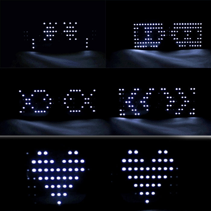Night Club Bar Discoteca LED Occhiali che emettono luce Festival Party Otturatore di ricarica USB Occhiali flash dinamici