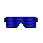 Night Club Bar Discoteca LED Occhiali che emettono luce Festival Party Otturatore di ricarica USB Occhiali flash dinamici