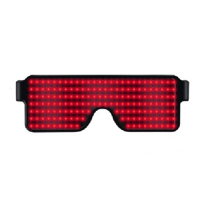Night Club Bar Discoteca LED Occhiali che emettono luce Festival Party Otturatore di ricarica USB Occhiali flash dinamici