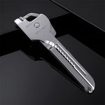 SWISS+TECH Portachiavi multifunzione da esterno 6 in 1 in acciaio inossidabile, portachiavi pieghevole con mini utensili