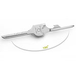 SWISS+TECH Portachiavi multifunzione da esterno 6 in 1 in acciaio inossidabile, portachiavi pieghevole con mini utensili