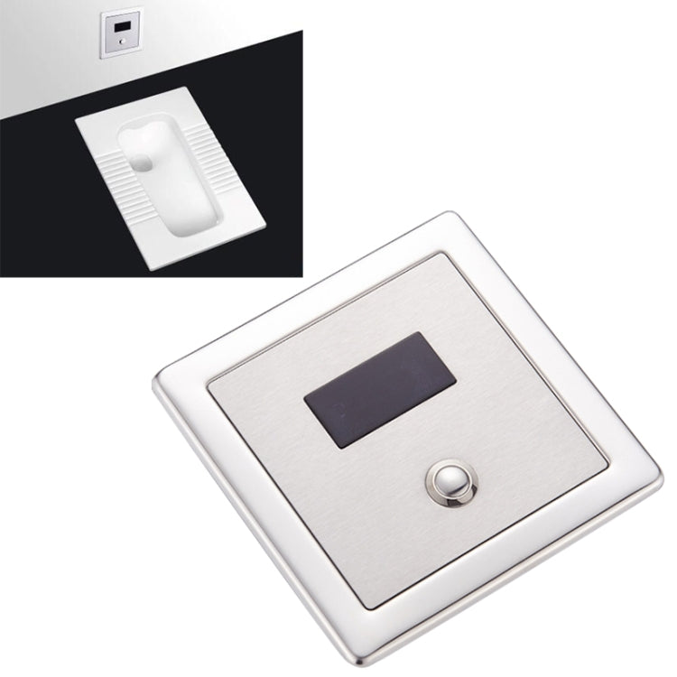 Automatic Induction Wall Mounted Toilet Flush Valve with Automatic &amp; Manual DC Function