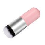 Manico corto in legno Testa tonda grande Buffer Pennelli per trucco in polvere per fondotinta Pennello rotondo grassoccio Strumenti per trucco BB Cream, Large Round Head  Pink, Large Round Head  White