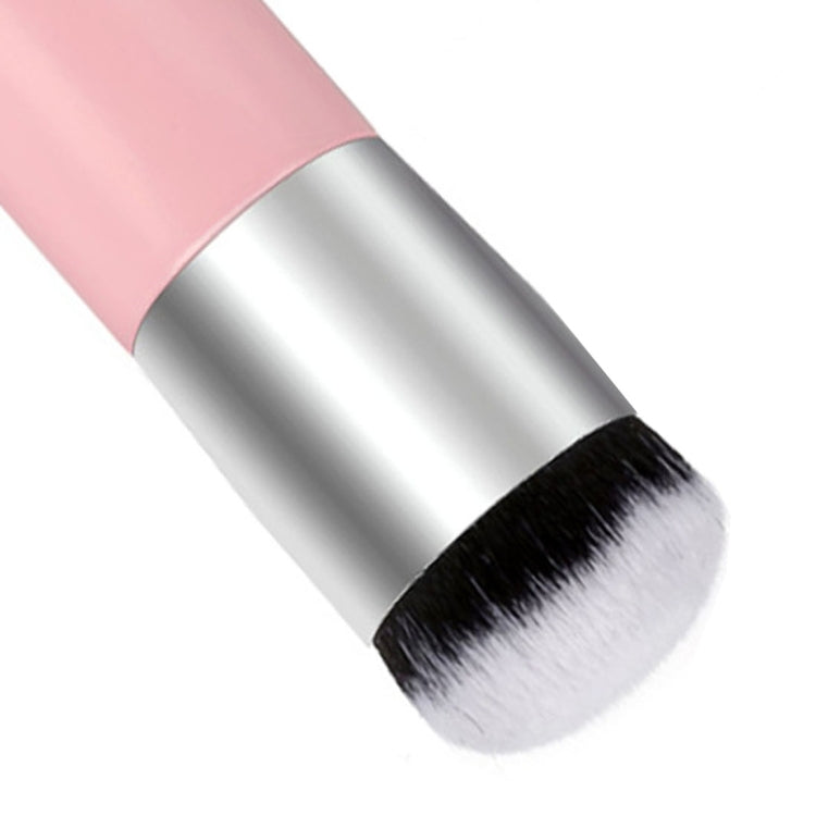 Manico corto in legno Testa tonda grande Buffer Pennelli per trucco in polvere per fondotinta Pennello rotondo grassoccio Strumenti per trucco BB Cream, Large Round Head  Pink, Large Round Head  White
