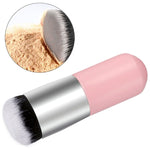 Manico corto in legno Testa tonda grande Buffer Pennelli per trucco in polvere per fondotinta Pennello rotondo grassoccio Strumenti per trucco BB Cream, Large Round Head  Pink, Large Round Head  White