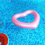 Anello per piscina galleggiante di sicurezza galleggiante a forma di cuore d'amore, dimensioni gonfiate: 120 cm x 100 cm, Love Heart Pink, Love Heart Red
