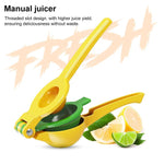 Spremiagrumi manuale a doppio strato in lega di alluminio, consegna colore casuale, Aluminum Alloy