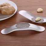 Manuale degli utensili da cucina SSGP Spremiaglio a struttura spazzolata in acciaio inossidabile 304, 304 Stainless Steel Garlic Crusher