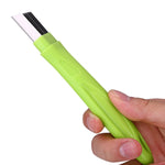 Affettatrice manuale per cipolle verdi a forma di cerchio filato in acciaio inossidabile, 16x1.8cm Green
