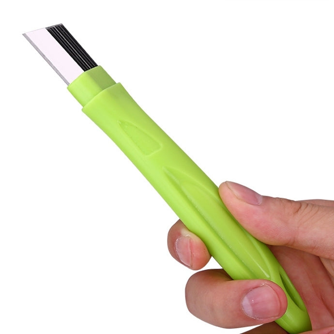 Affettatrice manuale per cipolle verdi a forma di cerchio filato in acciaio inossidabile, 16x1.8cm Green