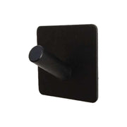 Appendiabiti da bagno non traforato con gancio obliquo in acciaio inox nero, Black Oblique Hook