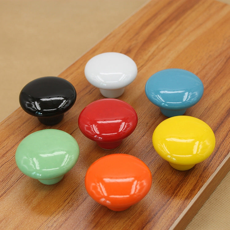 Maniglia per cassetto dell'armadio in ceramica smaltata moderna a colori letterari da 32 mm