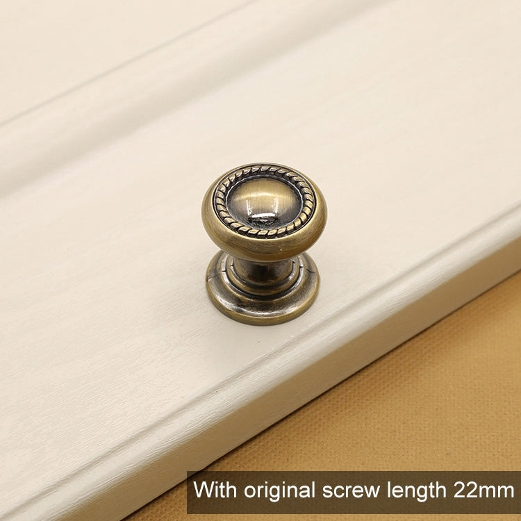 Maniglia foro singolo in lega di zinco 30 mm bronzo verde