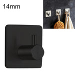 Appendiabiti cilindrico in acciaio inossidabile per bagno, non perforato, per riporre abiti, dimensioni: 14 mm