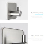 Appendiabiti cilindrico in acciaio inossidabile per bagno, non perforato, per riporre abiti, dimensioni: 14 mm
