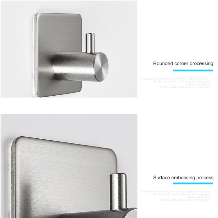 Appendiabiti cilindrico in acciaio inossidabile per bagno, non perforato, per riporre abiti, dimensioni: 14 mm