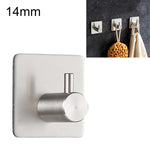 Appendiabiti cilindrico in acciaio inossidabile per bagno, non perforato, per riporre abiti, dimensioni: 14 mm
