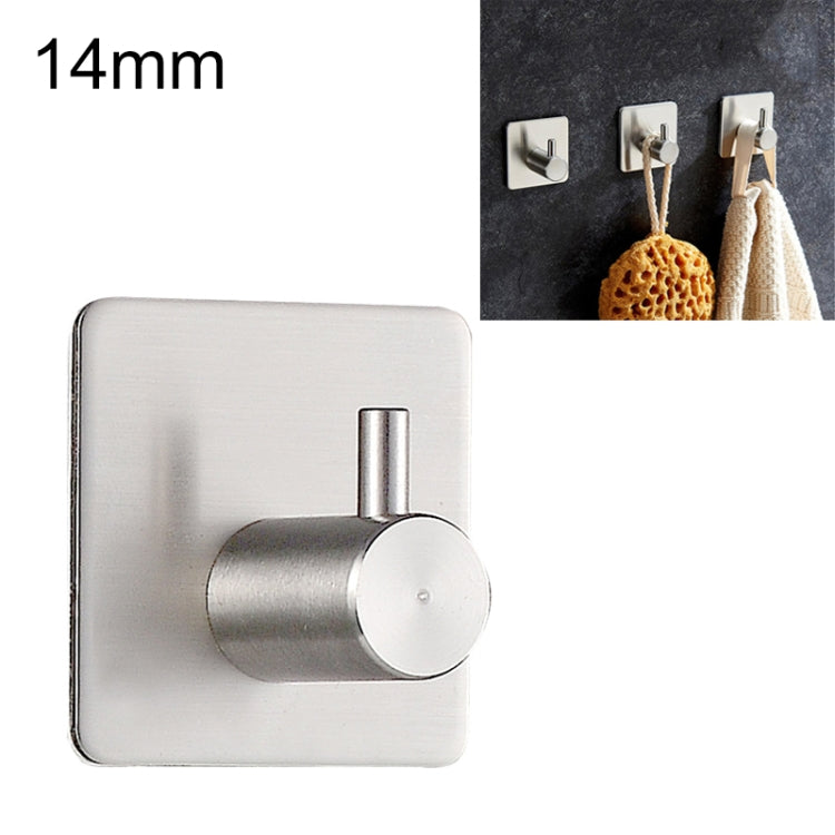 Appendiabiti cilindrico in acciaio inossidabile per bagno, non perforato, per riporre abiti, dimensioni: 14 mm