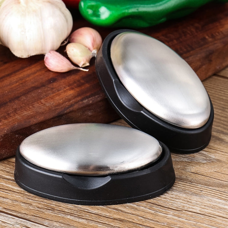 Sapone ovale in acciaio inox per eliminare odori mani